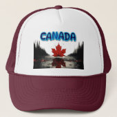 Casquette Paysage Naturel de la Feuille d'Érable Canadienne (Devant)