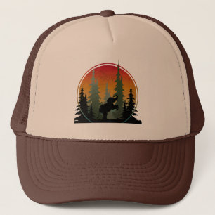 Casquette Paysage naturel de l'éléphant au coucher du soleil