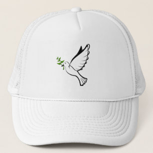 Casquette Peace Dove avec Branche d'Olivier