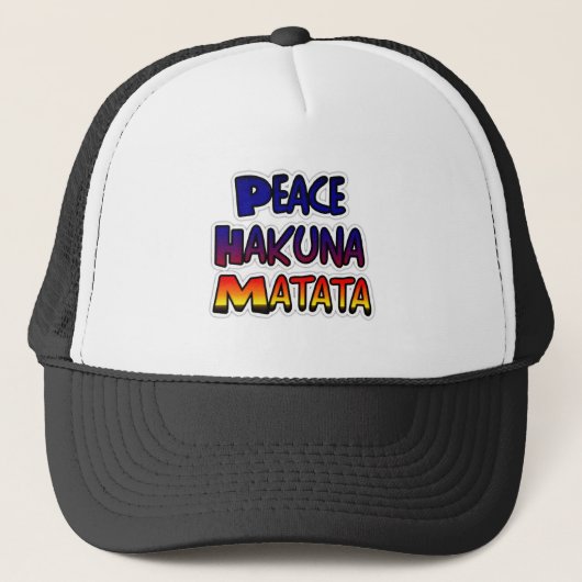 Casquette Peace Hakuna Matata Gifts Products (Devant)