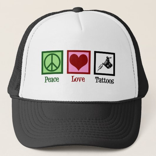 Casquette Peace Loos Tattoos Cute Tattoo Artist Gun (Devant)