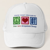 Casquette Peace Love ergothérapie sur mesure OT (Devant)