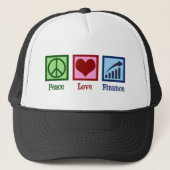 Casquette Peace Love Finance (Devant)