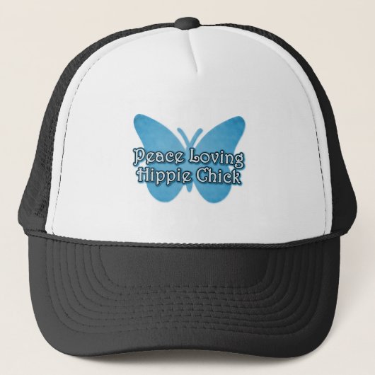 Casquette Peace Love Hippie Chick (Devant)