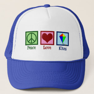 Casquette Peace Love Kites Cute Kite Festival