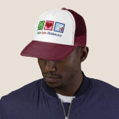 Casquette Peace Love Phlebotomy mignon Phlebotomiste (En situation)