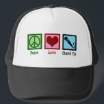 Casquette Peace Love Up Comedy<br><div class="desc">Peace Love Devient Comédie. Un joli cadeau comédien de standup pour une bande dessinée qui aime jouer des sets amusants lors d'une soirée en public dans des clubs de comédie.</div>