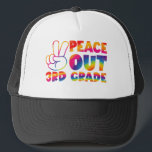 Casquette Peace Out Teinture de 3e année Teinture de Dernier<br><div class="desc">Peace Out Teinture de 3e année Teinture de Dernier Jour 3e année</div>