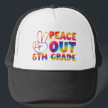 Casquette Peace Out Teinture de 6e année teinture de Dernier<br><div class="desc">Peace Out Teinture de 6e année teinture de Dernier jour 6e année</div>