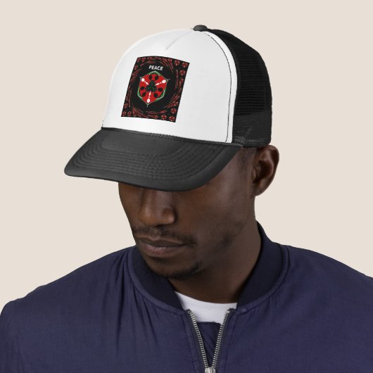 Casquette "Peace : with Shield Emblem" (En situation)