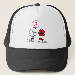 Casquette PEANUTS   Motif rouge et noir