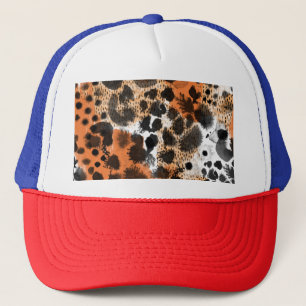 Casquette Peau animale : motif léopard créatif.