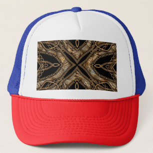 Casquette Peau léopard et bijoux en chaîne