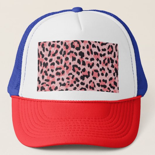 Casquette Peau léopard : texture vintage et transparente (Devant)
