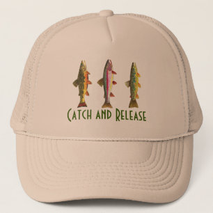 Casquette Pêche à la truite par mouche à la capture et au re