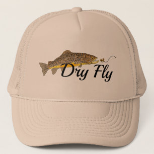 Casquette Pêche Brown à la truite sèche