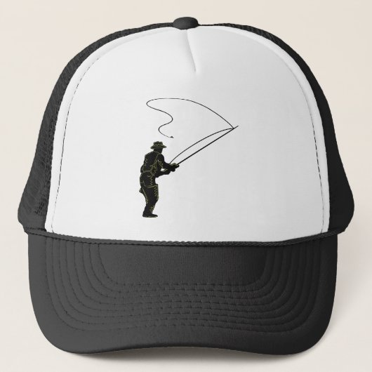 Casquette Pêche de mouche dans les échassiers (Devant)