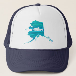 Casquette Pêche saumonée de vague de l'Alaska