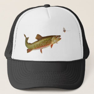 Casquette Pêche vintage à la truite arc-en-ciel