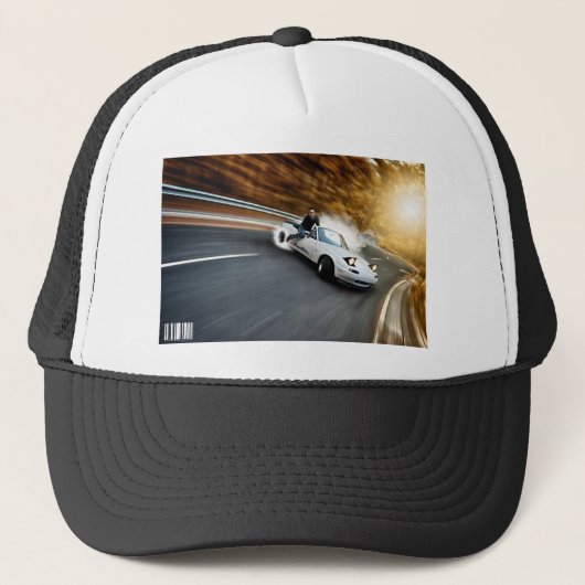 Casquette Pêcheur fou de roadster (Devant)