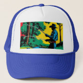 Casquette Pêcheur sur la rive (Devant)