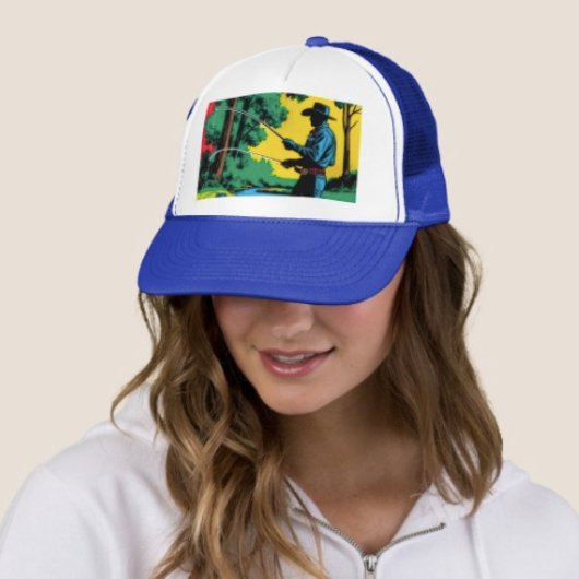 Casquette Pêcheur sur la rive