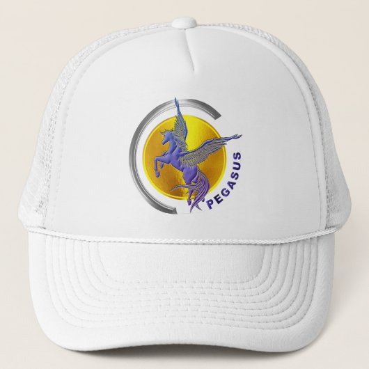 Casquette Pegasus Silver Arc avec Soleil Doré (Devant)