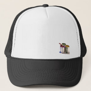 Casquette Peignez les boîtes en jaune vert rouge