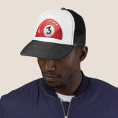 Casquette Peint 3 Motif de billard (En situation)