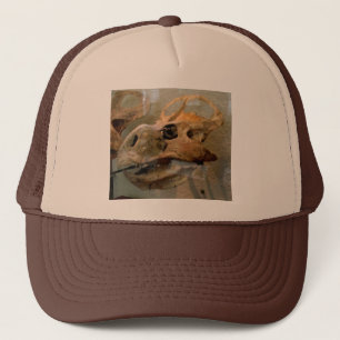 Casquette Peinture à l'huile de crâne Dino