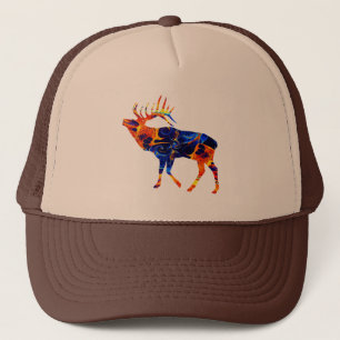 CASQUETTE PEINTURE ABSTRAITE NÉON COLORÉE ÉLAN