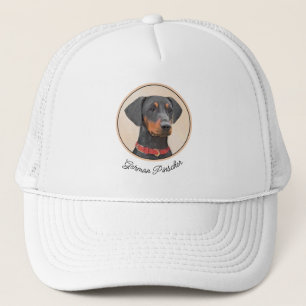 Casquette Peinture allemande Pinscher peinture art animal or
