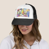 Casquette peinture colorée (En situation)