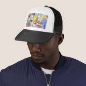 Casquette peinture colorée (En situation)