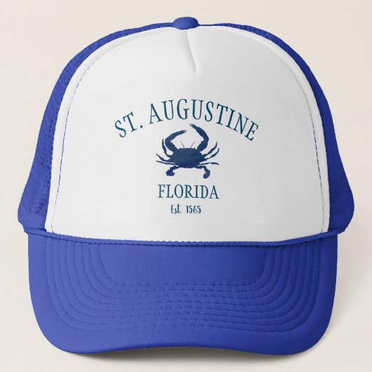 Casquette Peinture de crabe bleu de la Floride St Augustine (Devant)