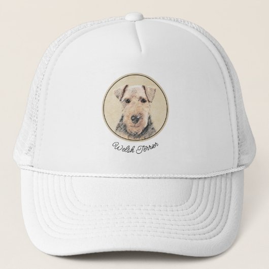 Casquette Peinture galloise Terrier - Cute Original Chien Ar (Devant)