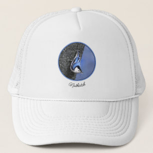 Casquette Peinture Nuthatch à poitrine blanche Art original