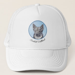 Casquette Peinture Suédoise Vallhund - Cute Original Chien A