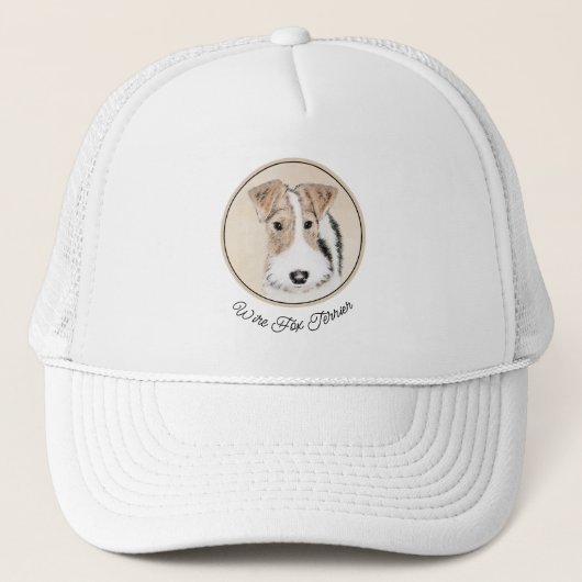 Casquette Peinture Terrier de Renard de fil - Cute Original  (Devant)