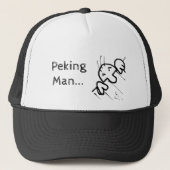 Casquette Peking Man mignon Cartoon Man Pékin au-dessus d'un (Devant)
