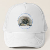 Casquette Pekingese Wisdom - Comment obtenir un chiot (Devant)