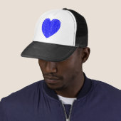 Casquette Pencé en - Bleu (En situation)