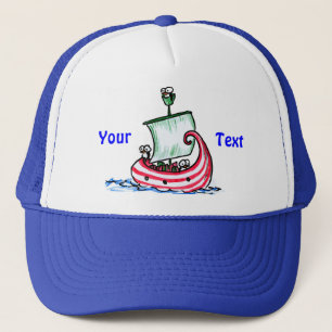 Casquette Penguins Sailing in a Christmas Boat Hat