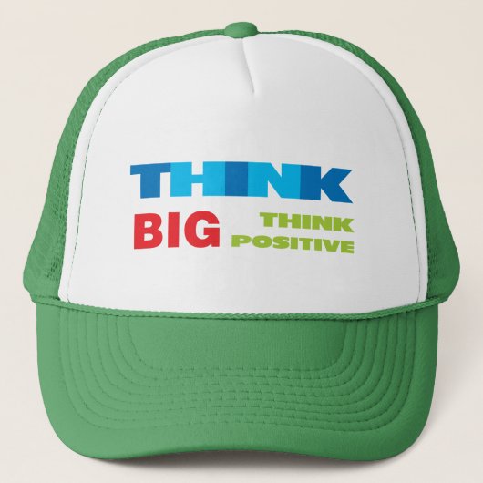 Casquette Penser grand et positif (Devant)