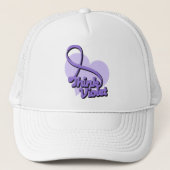 Casquette Pensez au lymphome de Violet Hodgkin (Devant)