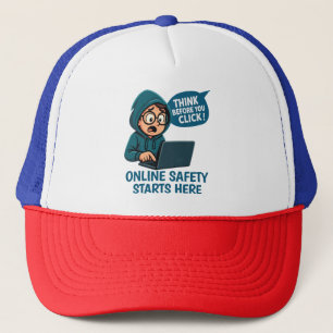 Casquette Pensez avant de cliquer - Sensibilisation à la séc
