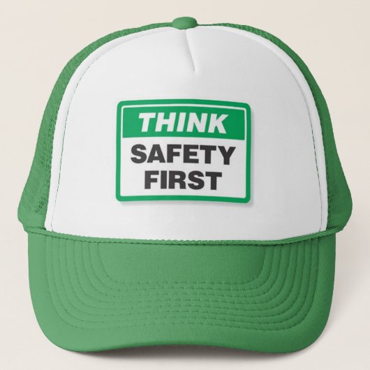 Casquette Pensez la sécurité première (Devant)