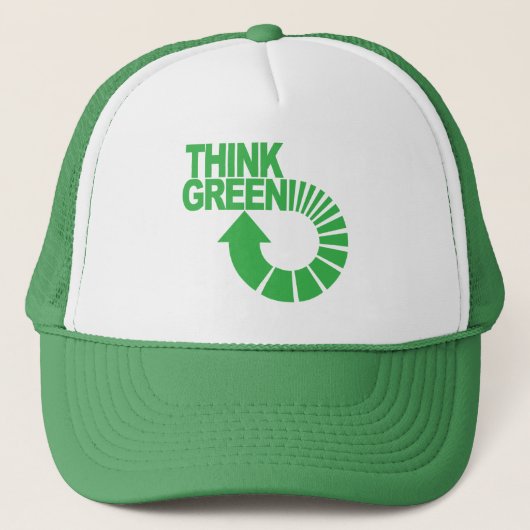 Casquette pensez le vert (Devant)
