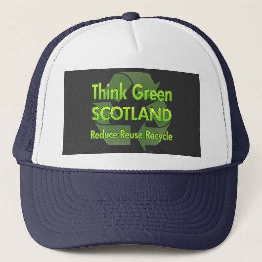 Casquette Pensez l'Ecosse verte (Devant)