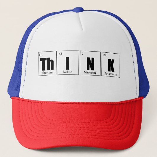 Casquette Pensez tableau périodique (Devant)